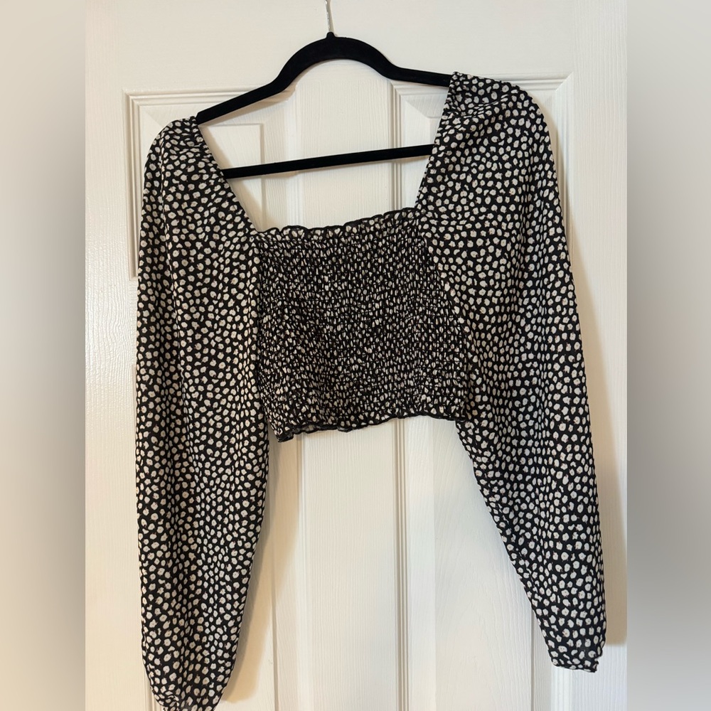 RESA Black and White Patterned Blouse
